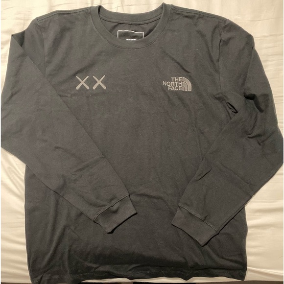 ❌SOLD❌The North Face Long-Sleeve Tee XX KAWS TNF BLACK Size Large. BRAND NEW! - Picture 2 of 4
